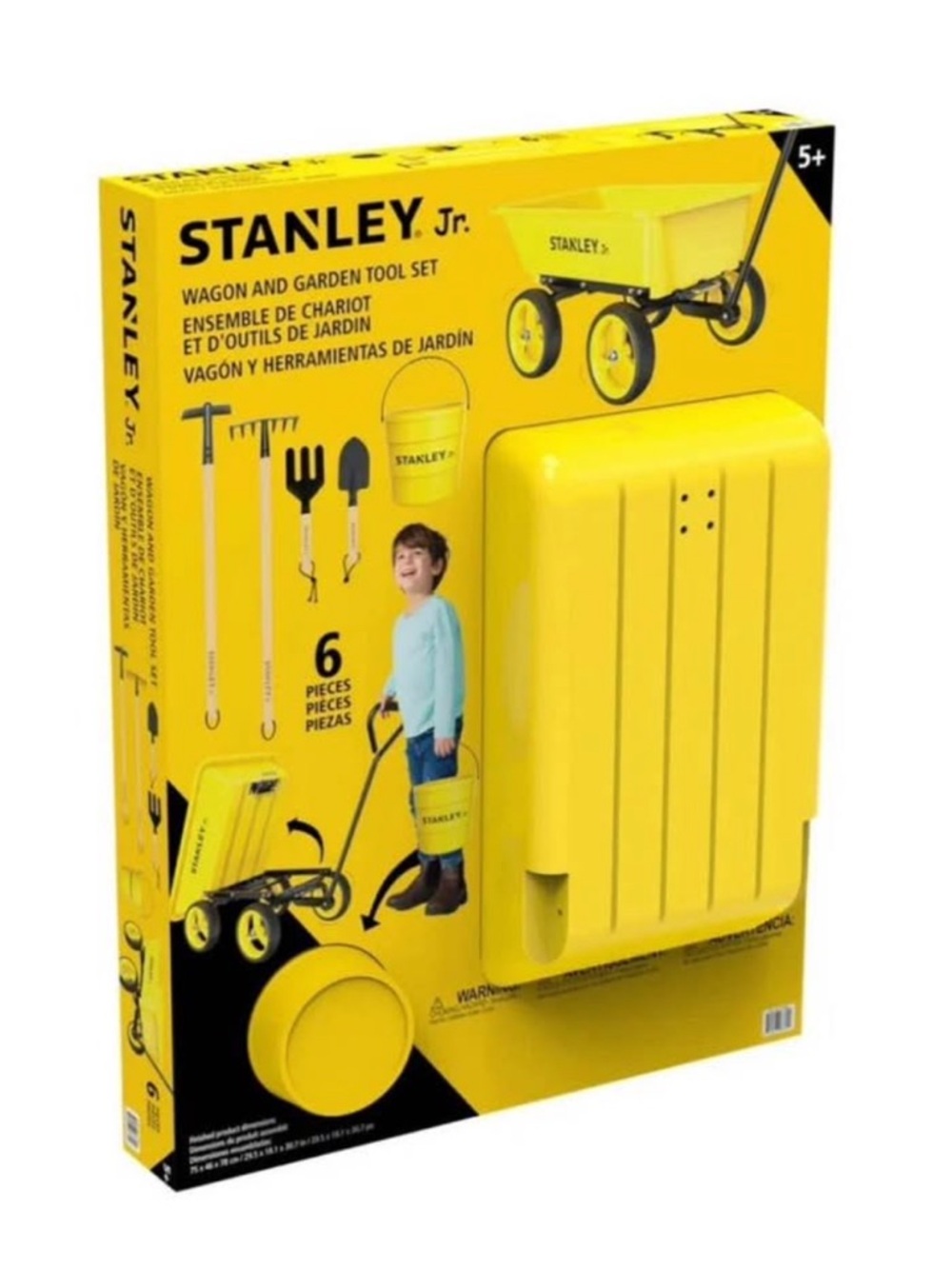 Stanley Jr. Yellow Kids Wagon & Tool Playset